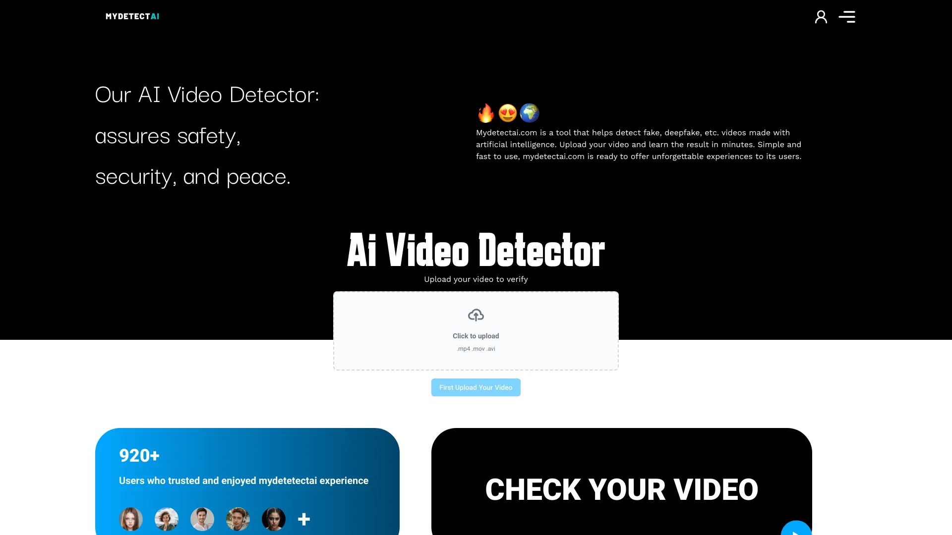 MyDetectAi网页截图,MyDetectAi网页快照