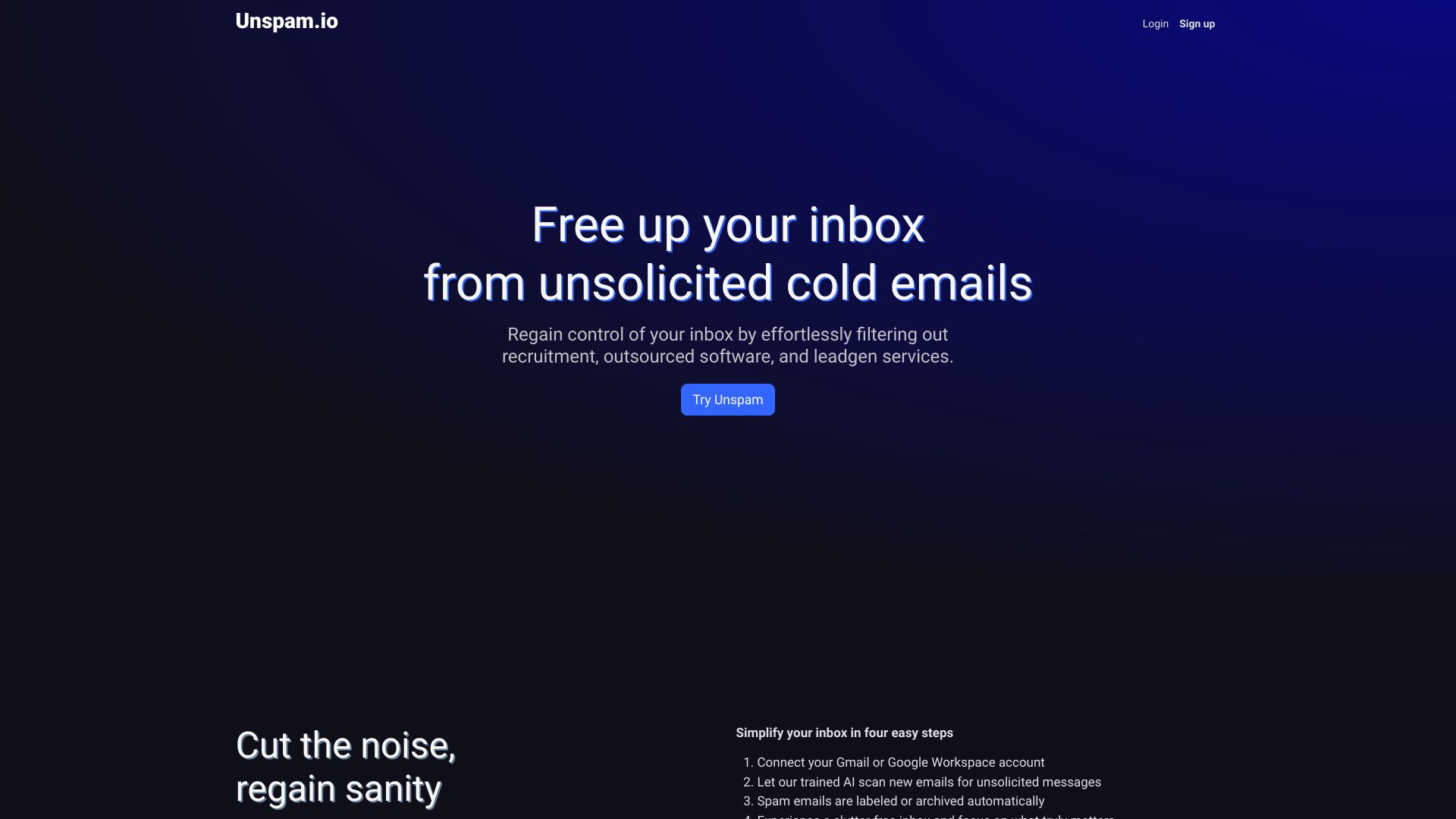 Unspam.io网页截图,Unspam.io网页快照
