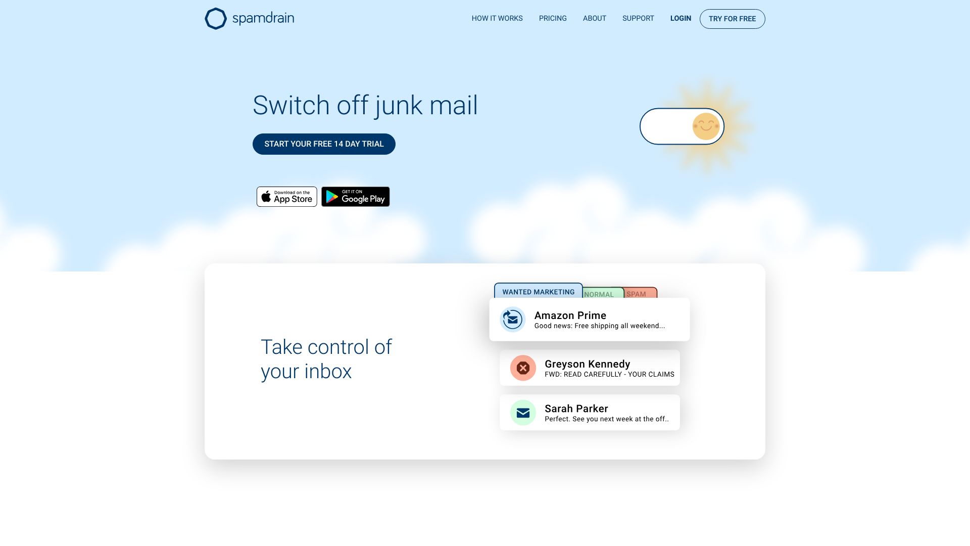 Spamdrain antispam网页截图,Spamdrain antispam网页快照