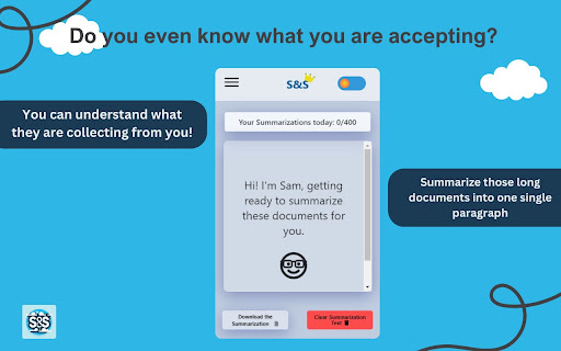 S&S – AI Privacy Policy Summarizer网页截图,S&S – AI Privacy Policy Summarizer网页快照