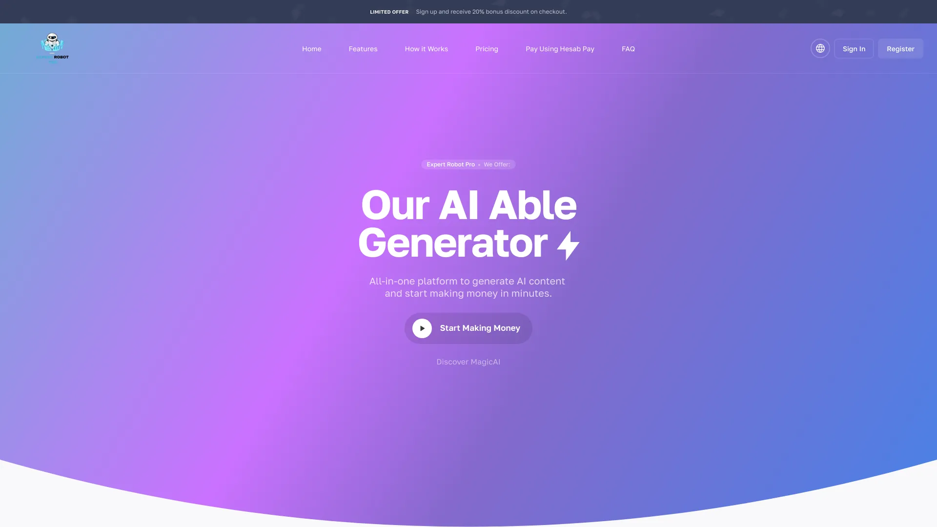 Expert robot pro网页截图,Expert robot pro网页快照
