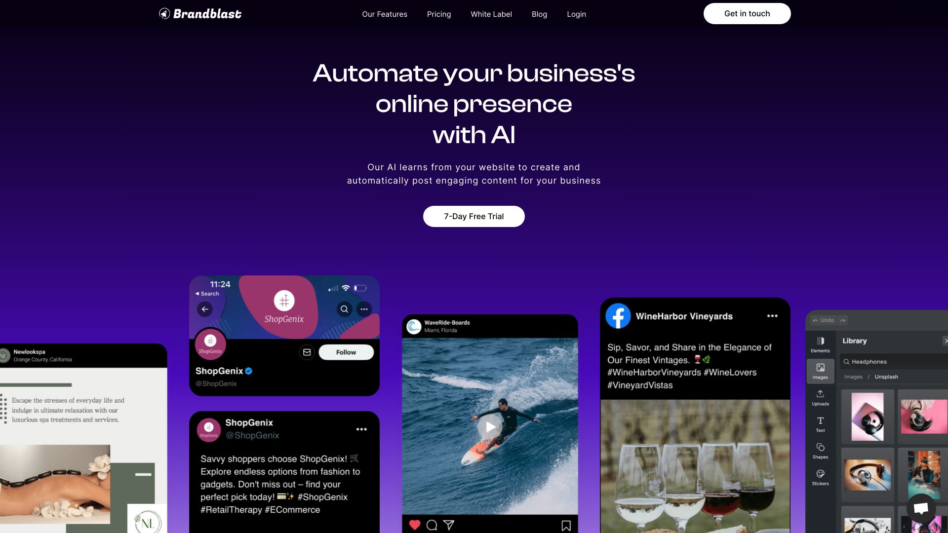 Brandblast网页截图,Brandblast网页快照