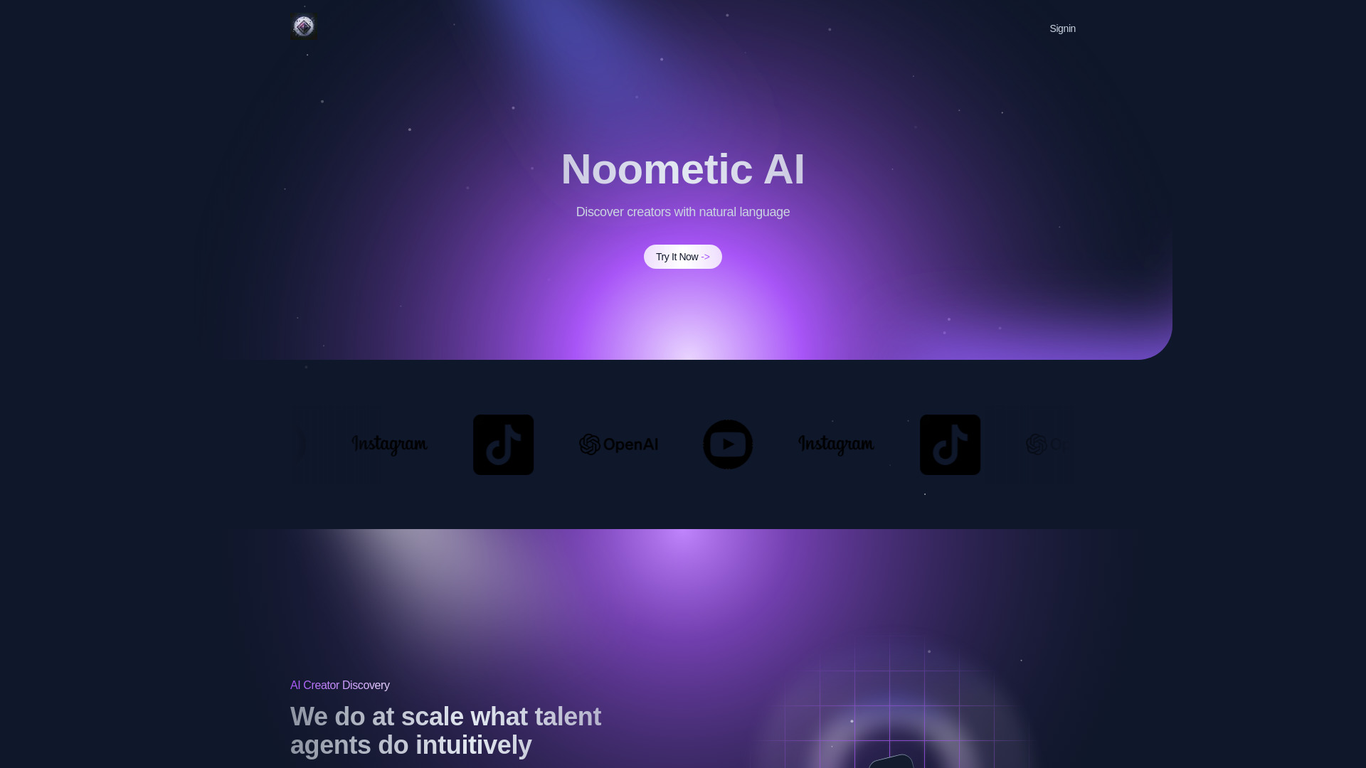 Noometic AI网页截图,Noometic AI网页快照