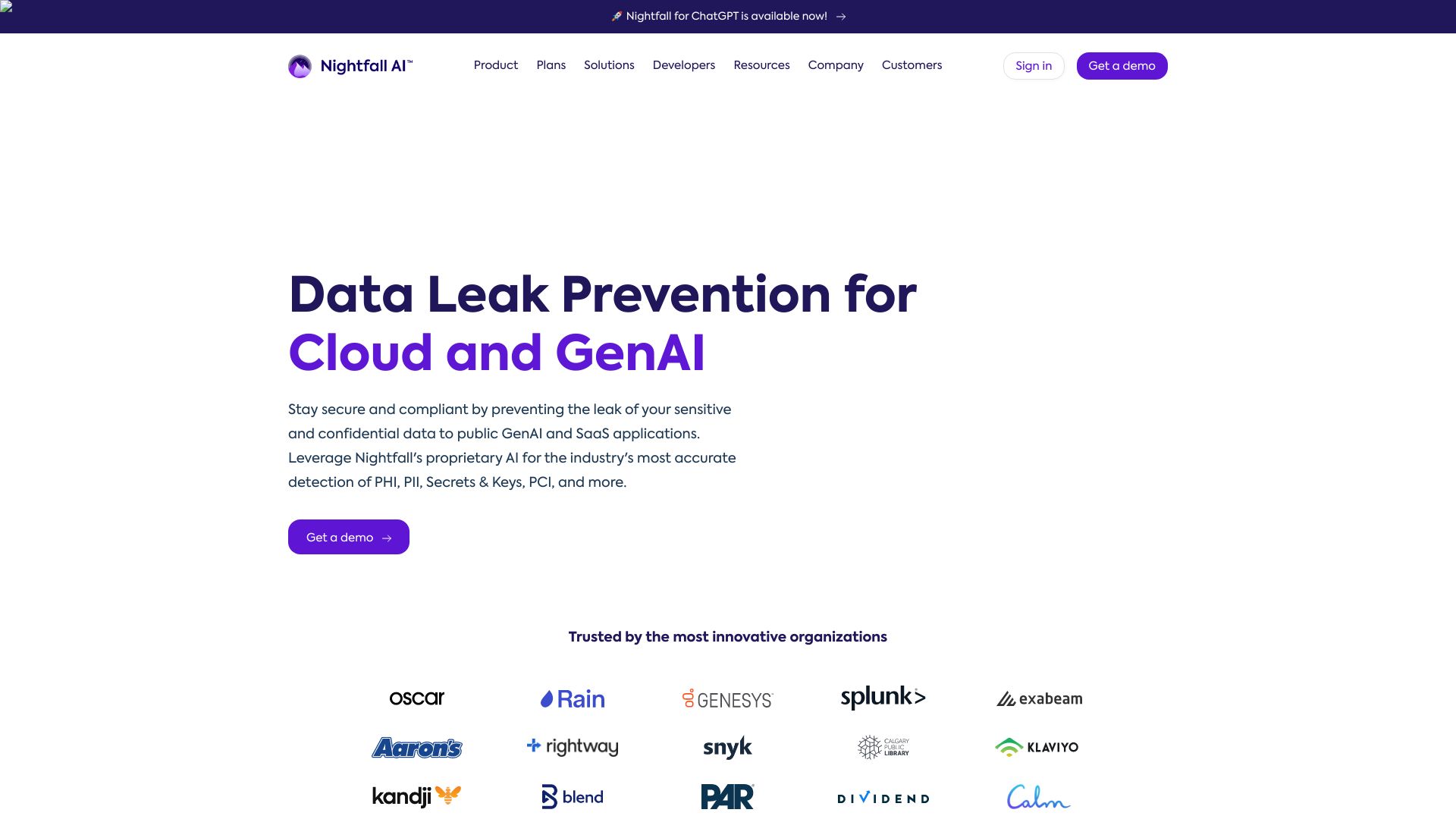 Nightfall AI for Zendesk网页截图,Nightfall AI for Zendesk网页快照
