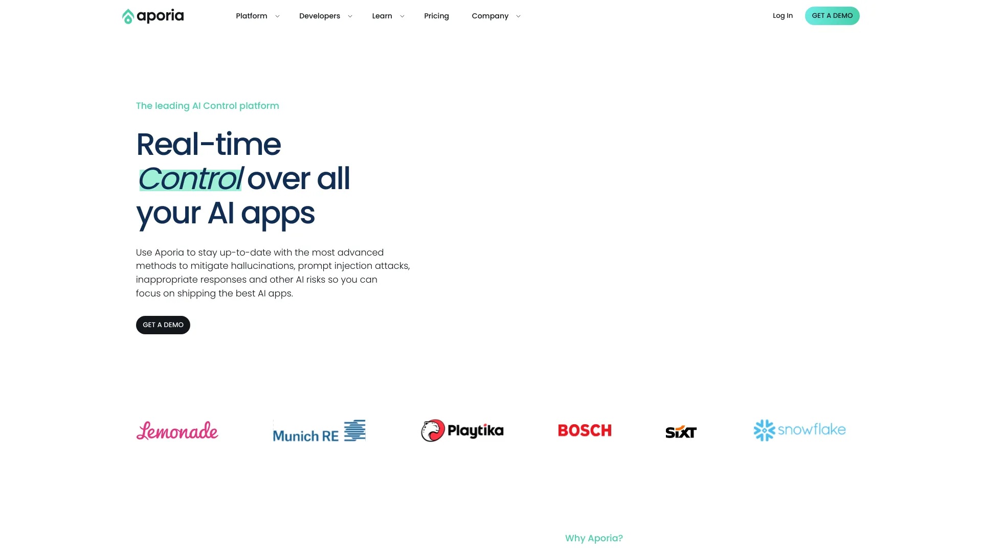 aporia.com网页截图,aporia.com网页快照