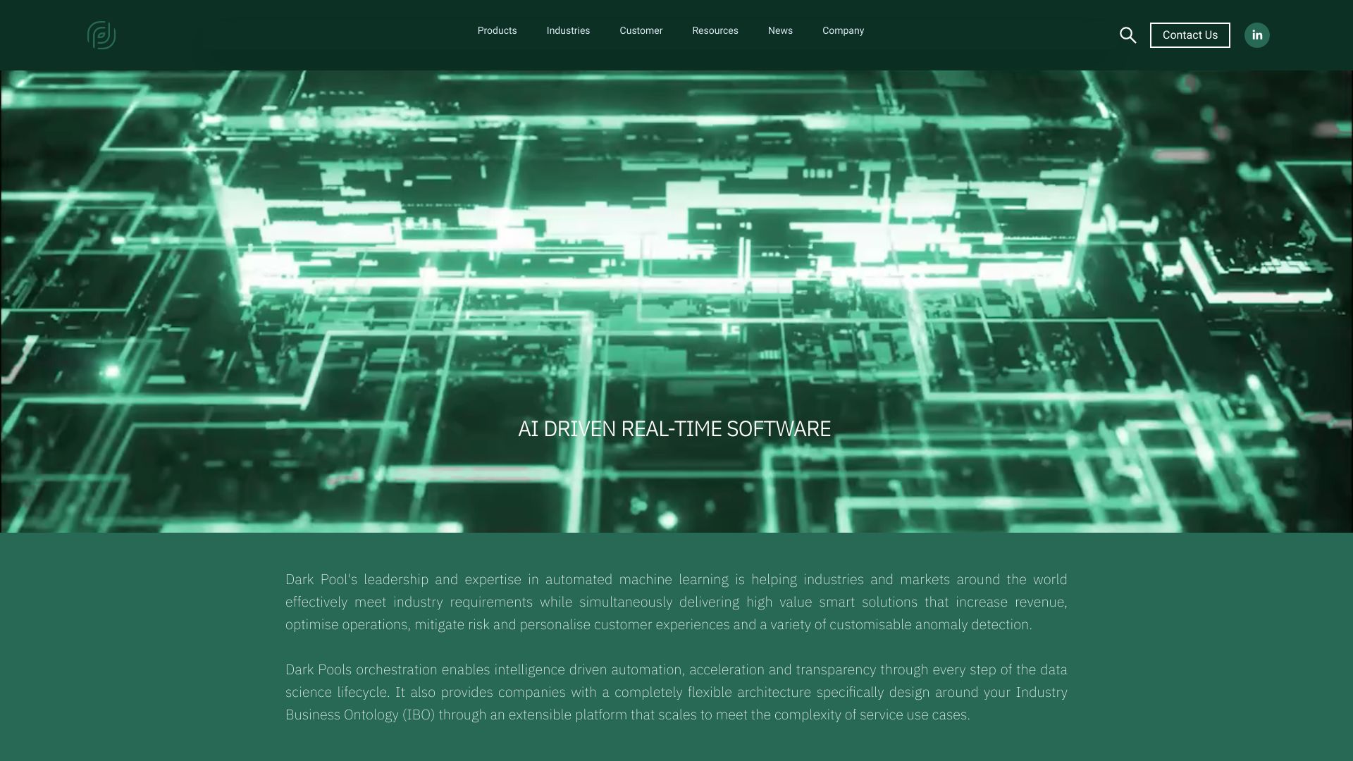 Dark Pools AI网页截图,Dark Pools AI网页快照