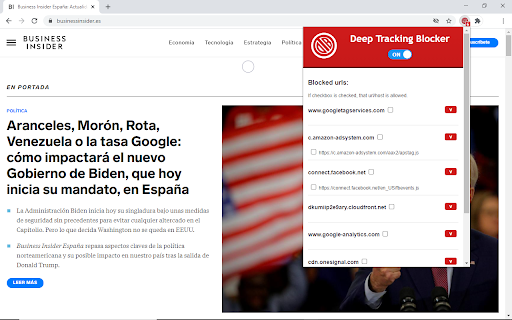 Deep Tracking Blocker网页截图,Deep Tracking Blocker网页快照