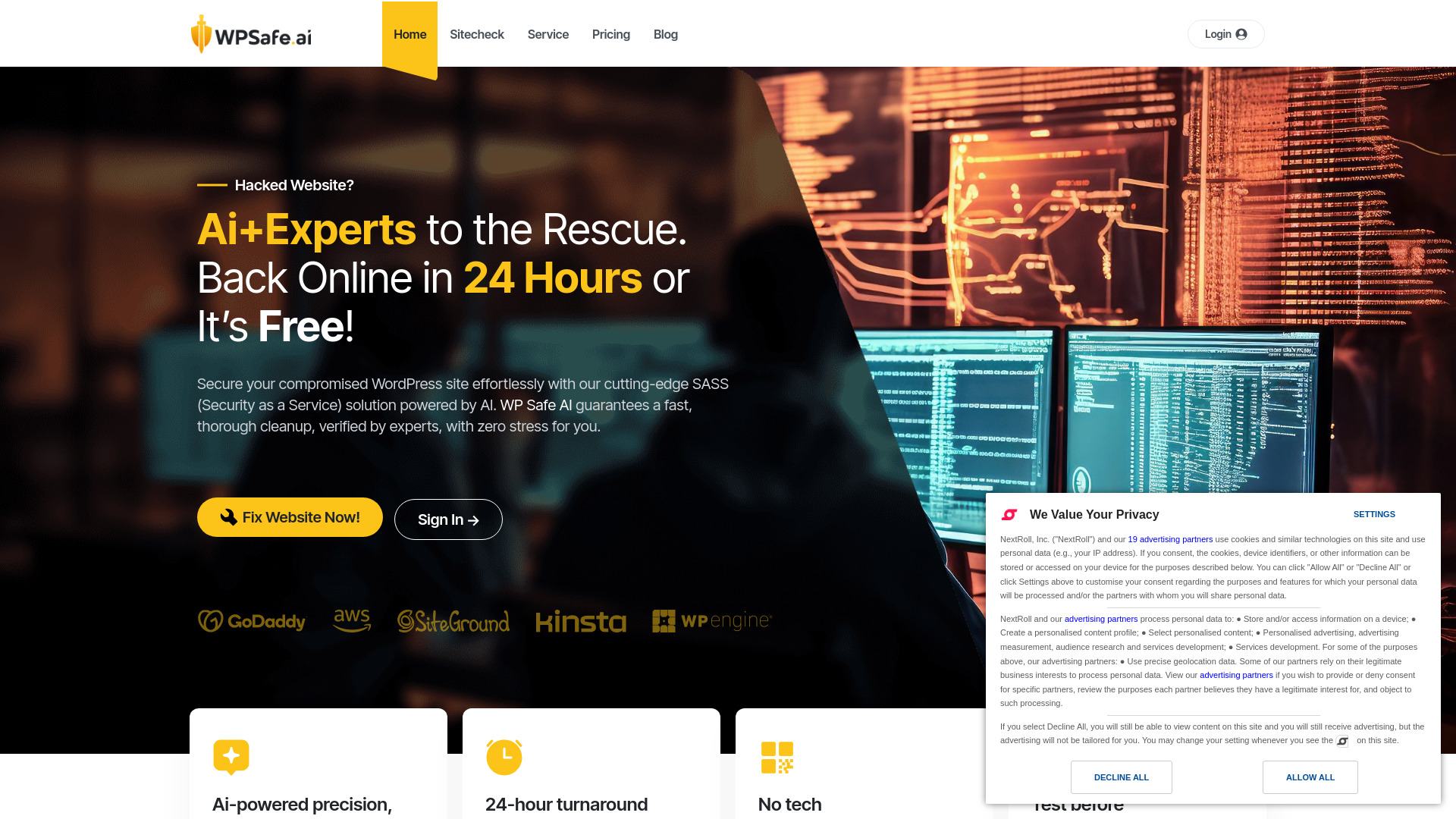 WP Safe AI网页截图,WP Safe AI网页快照