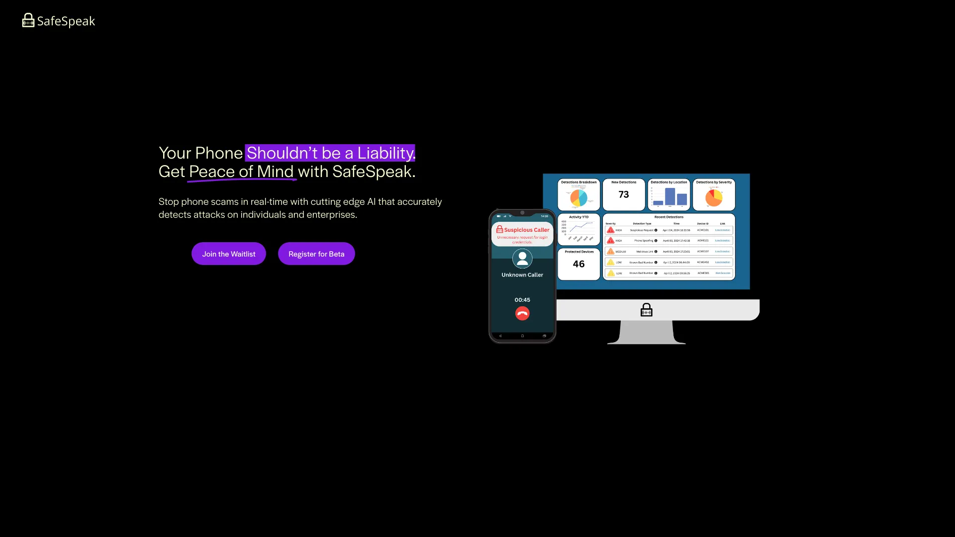 SafeSpeak网页截图,SafeSpeak网页快照