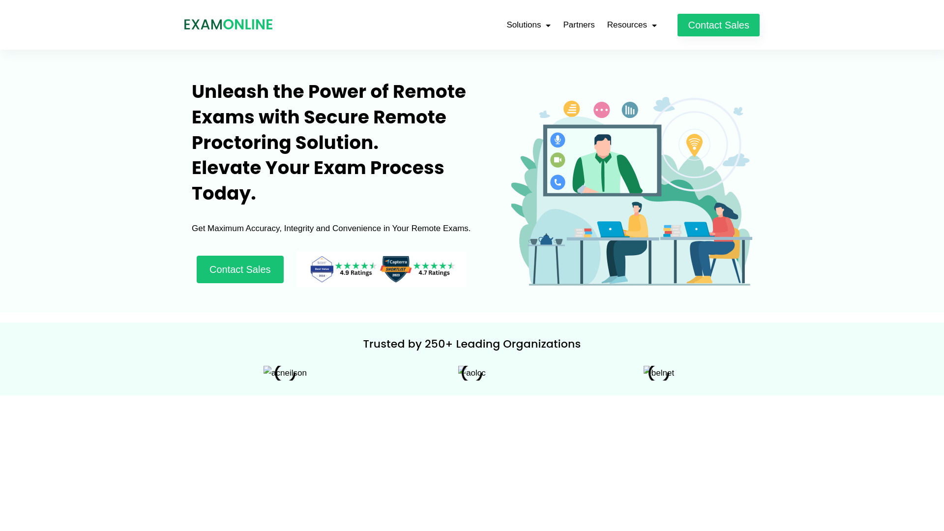 ExamOnline网页截图,ExamOnline网页快照