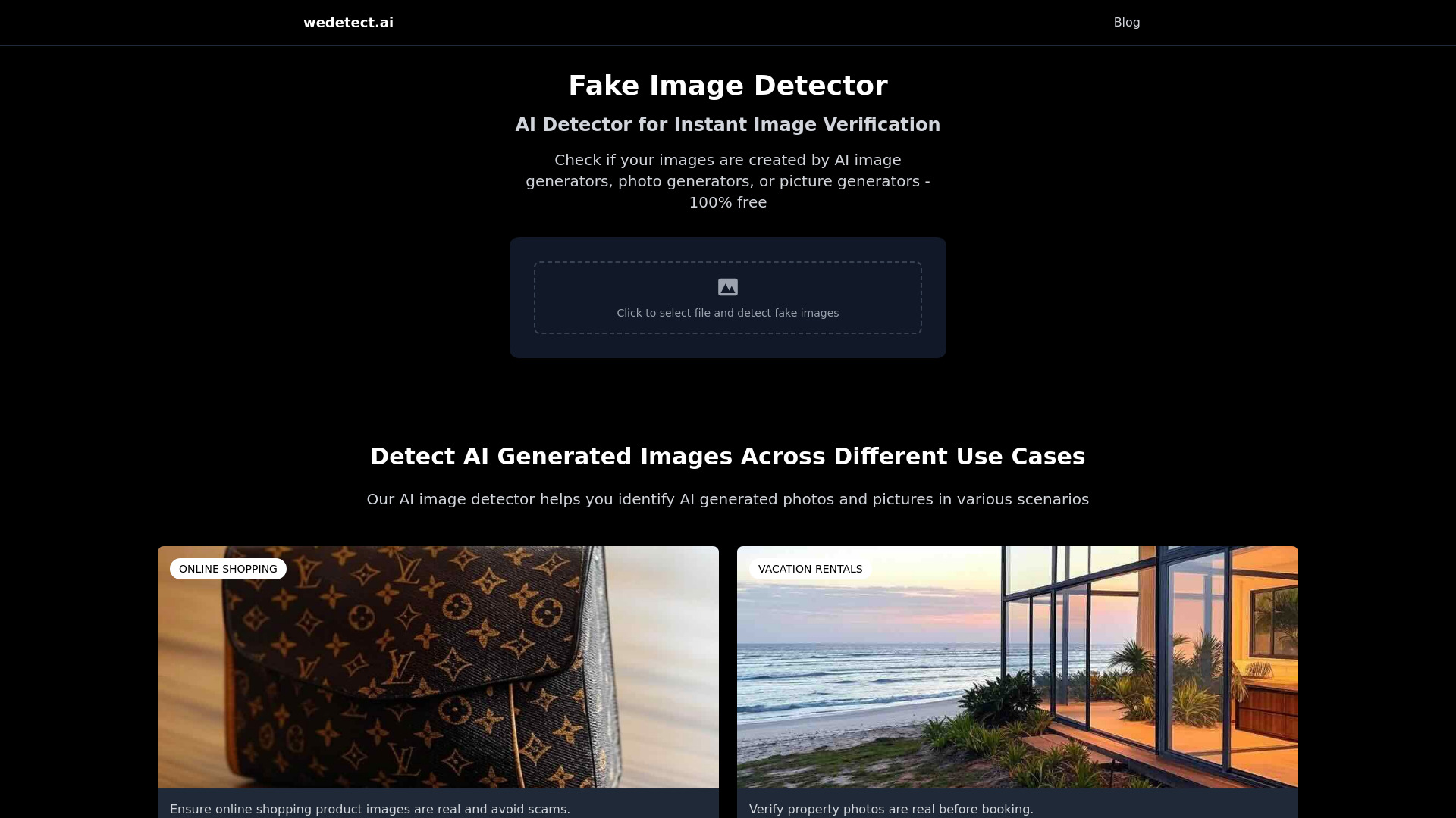 wedetect.ai网页截图,wedetect.ai网页快照