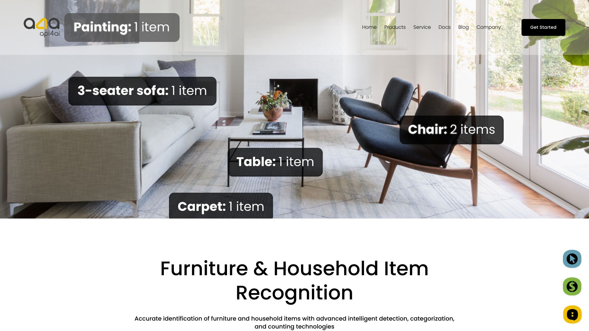 Furniture & Household Item Recognition网页截图,Furniture & Household Item Recognition网页快照