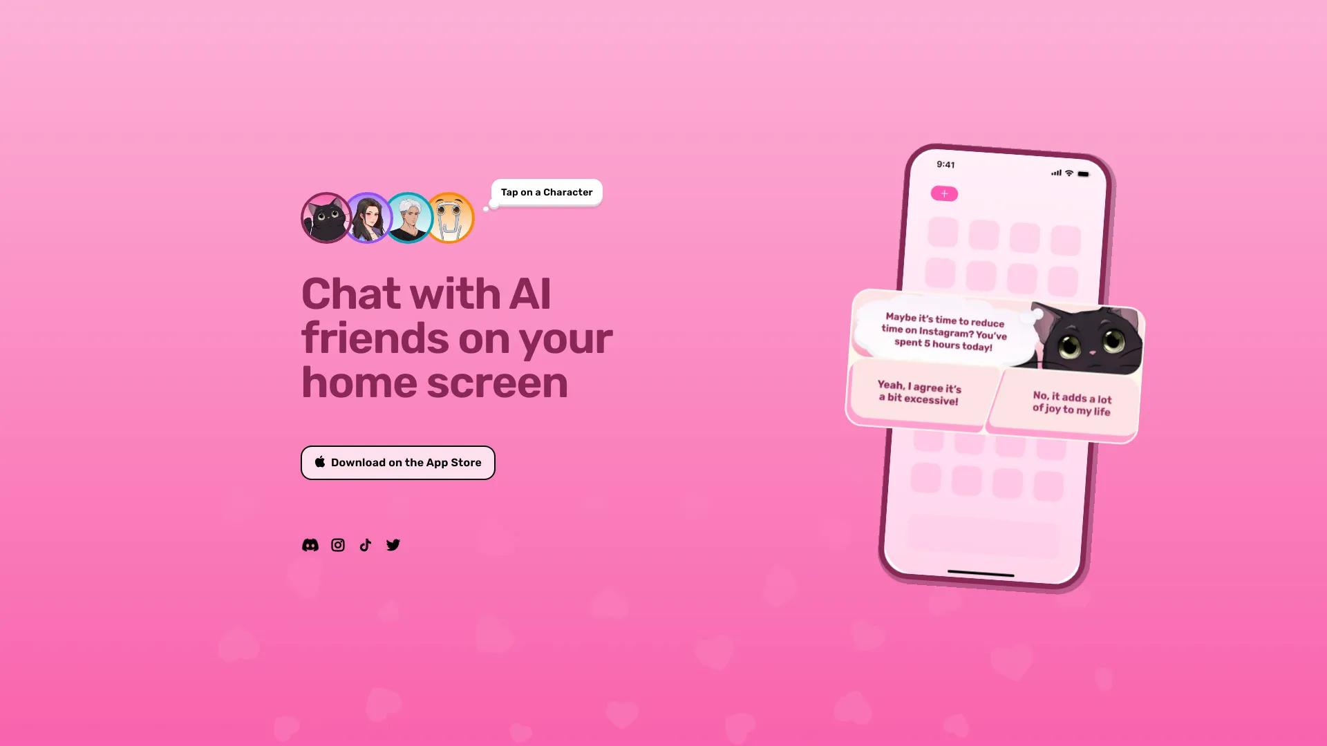 Dippy Widget – AI Character Chat网页截图,Dippy Widget – AI Character Chat网页快照