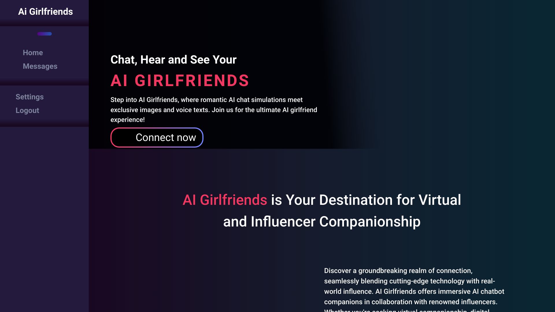 aigirlfriends.ai网页截图,aigirlfriends.ai网页快照