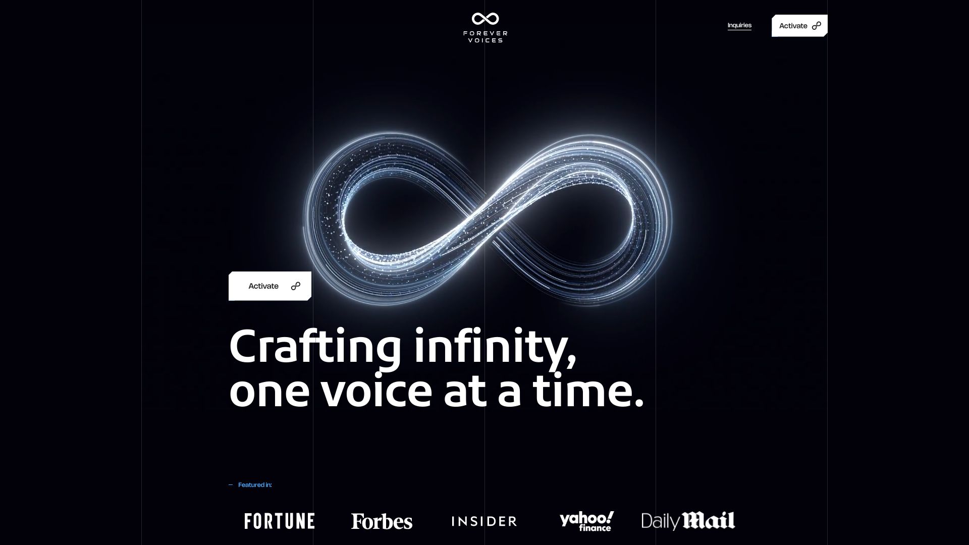 Forever Voices: Companion网页截图,Forever Voices: Companion网页快照