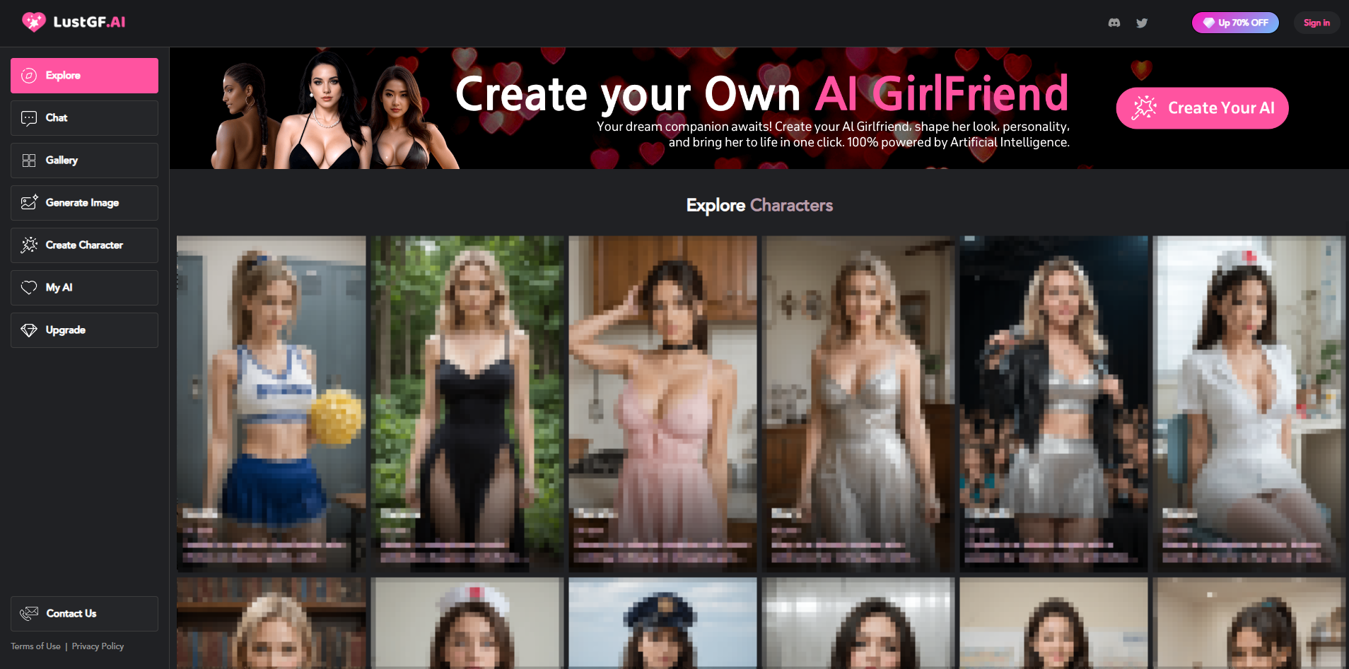 LustGF.AI网页截图,LustGF.AI网页快照