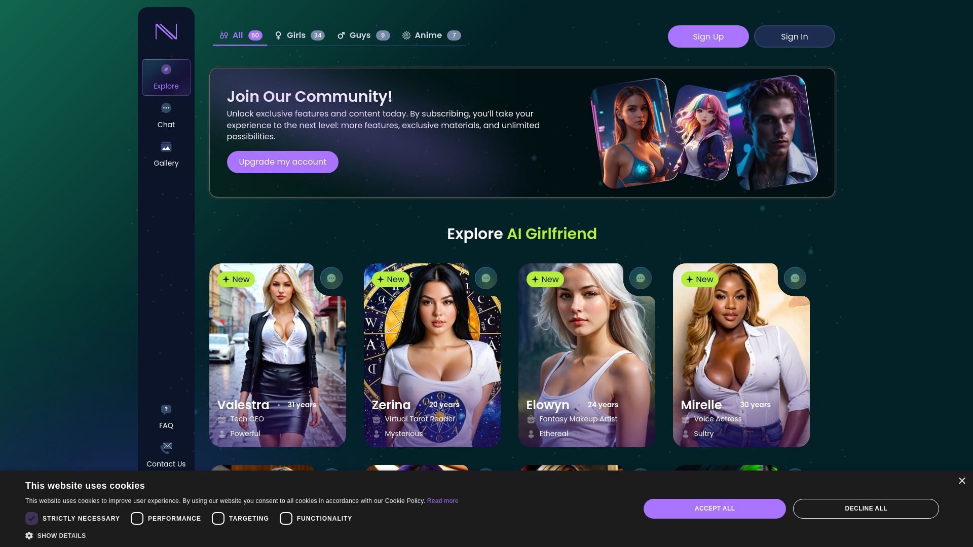 Infatuated AI网页截图,Infatuated AI网页快照
