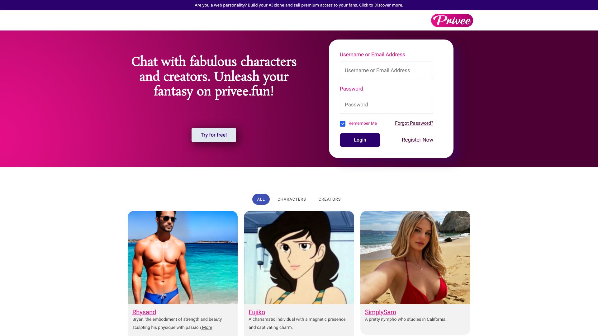 privee.fun网页截图,privee.fun网页快照