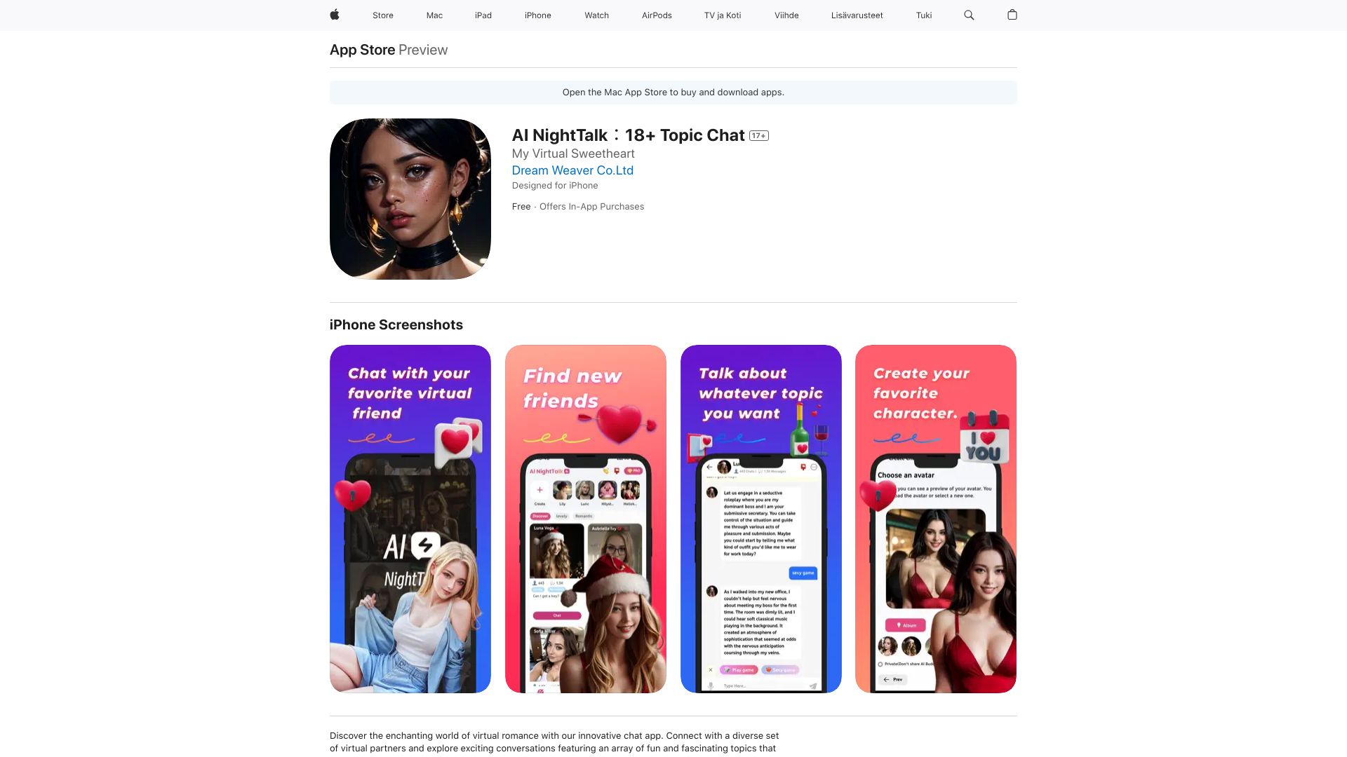 AI NightTalk网页截图,AI NightTalk网页快照
