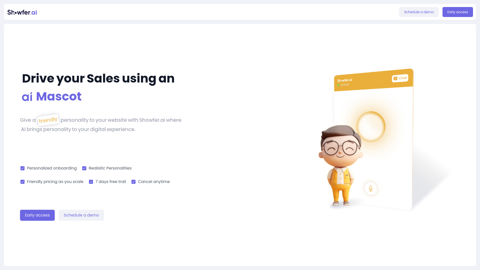 Showfer.ai网页截图,Showfer.ai网页快照