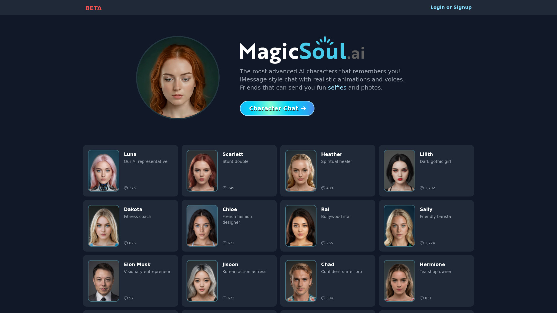 MagicSoul.ai网页截图,MagicSoul.ai网页快照