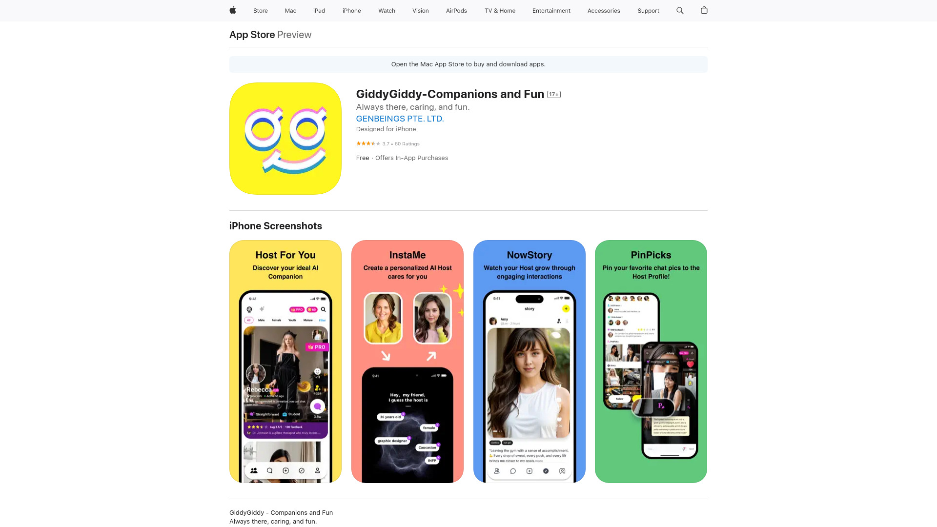 GiddyGiddy – Companions and Fun网页截图,GiddyGiddy – Companions and Fun网页快照