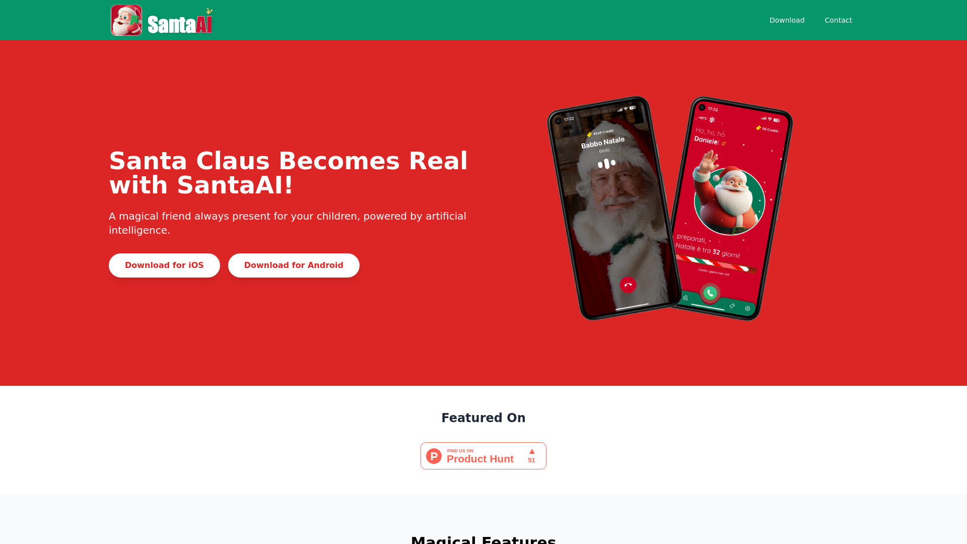 SantaAI网页截图,SantaAI网页快照