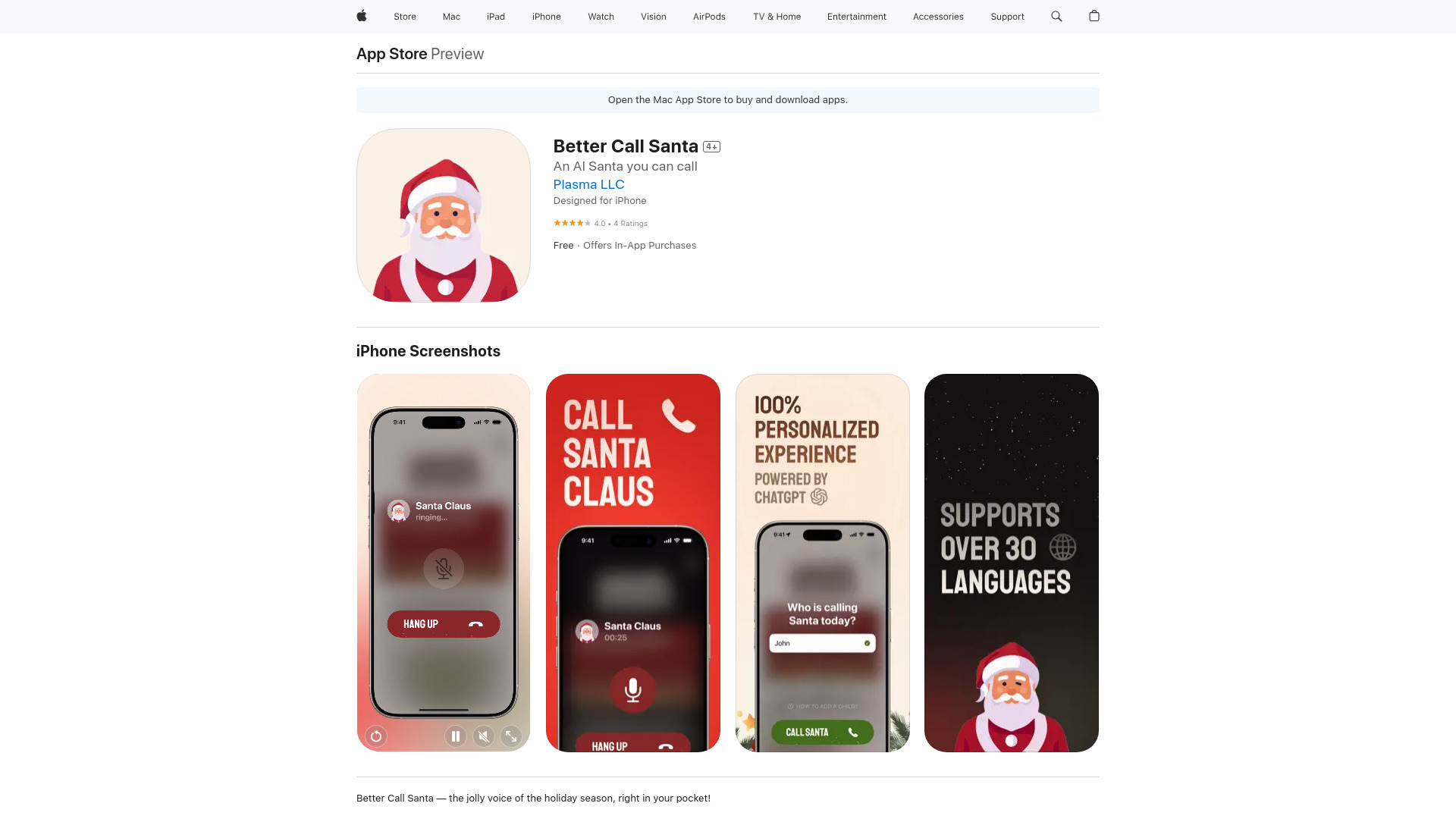 Better Call Santa网页截图,Better Call Santa网页快照