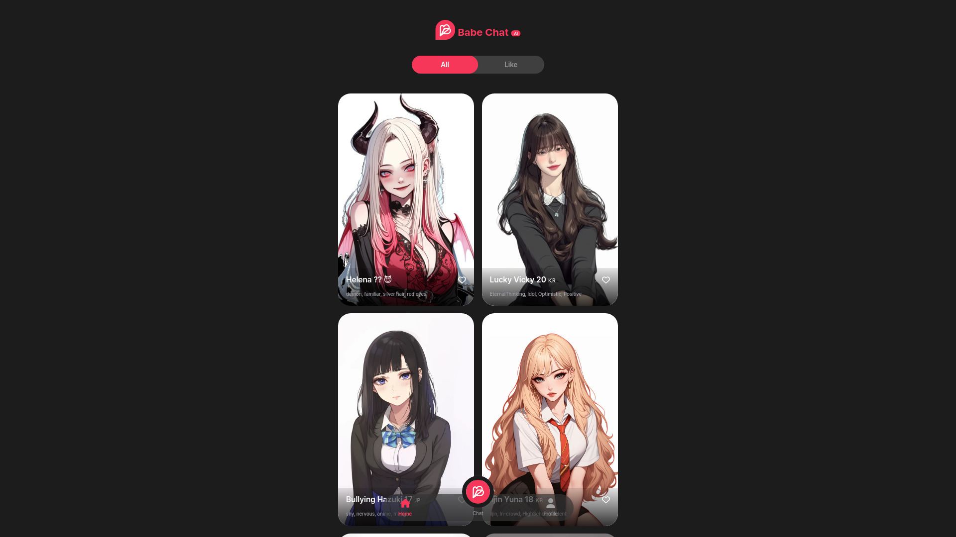 Babe Chat AI网页截图,Babe Chat AI网页快照