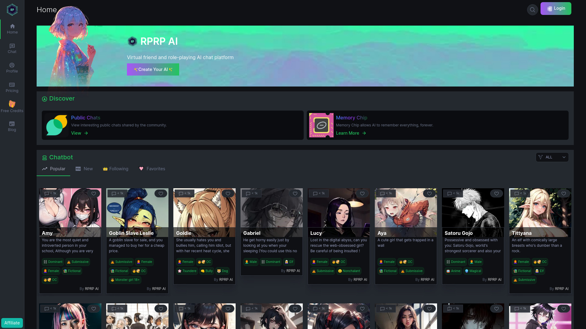 RPRP AI网页截图,RPRP AI网页快照