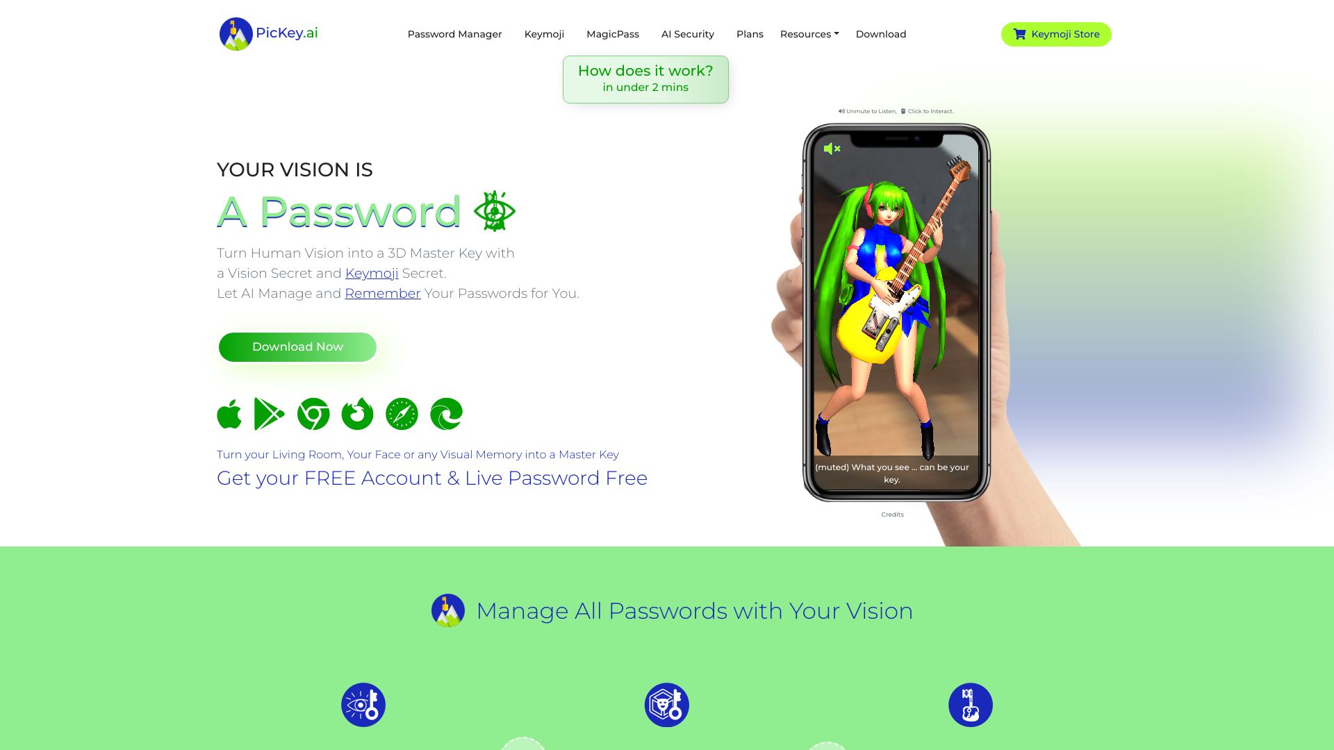 PicKey ai网页截图,PicKey ai网页快照