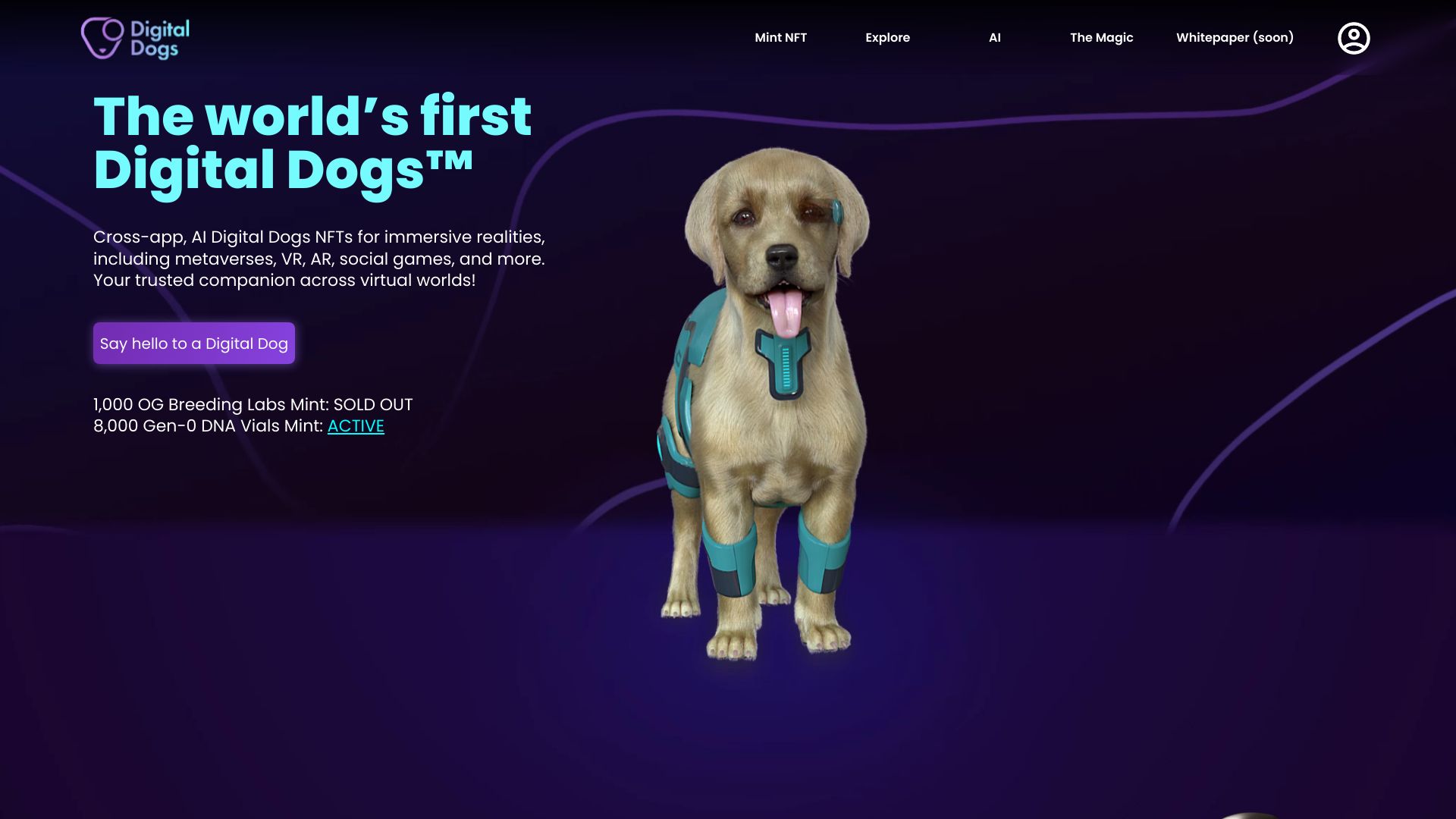 The Digital Dogs网页截图,The Digital Dogs网页快照