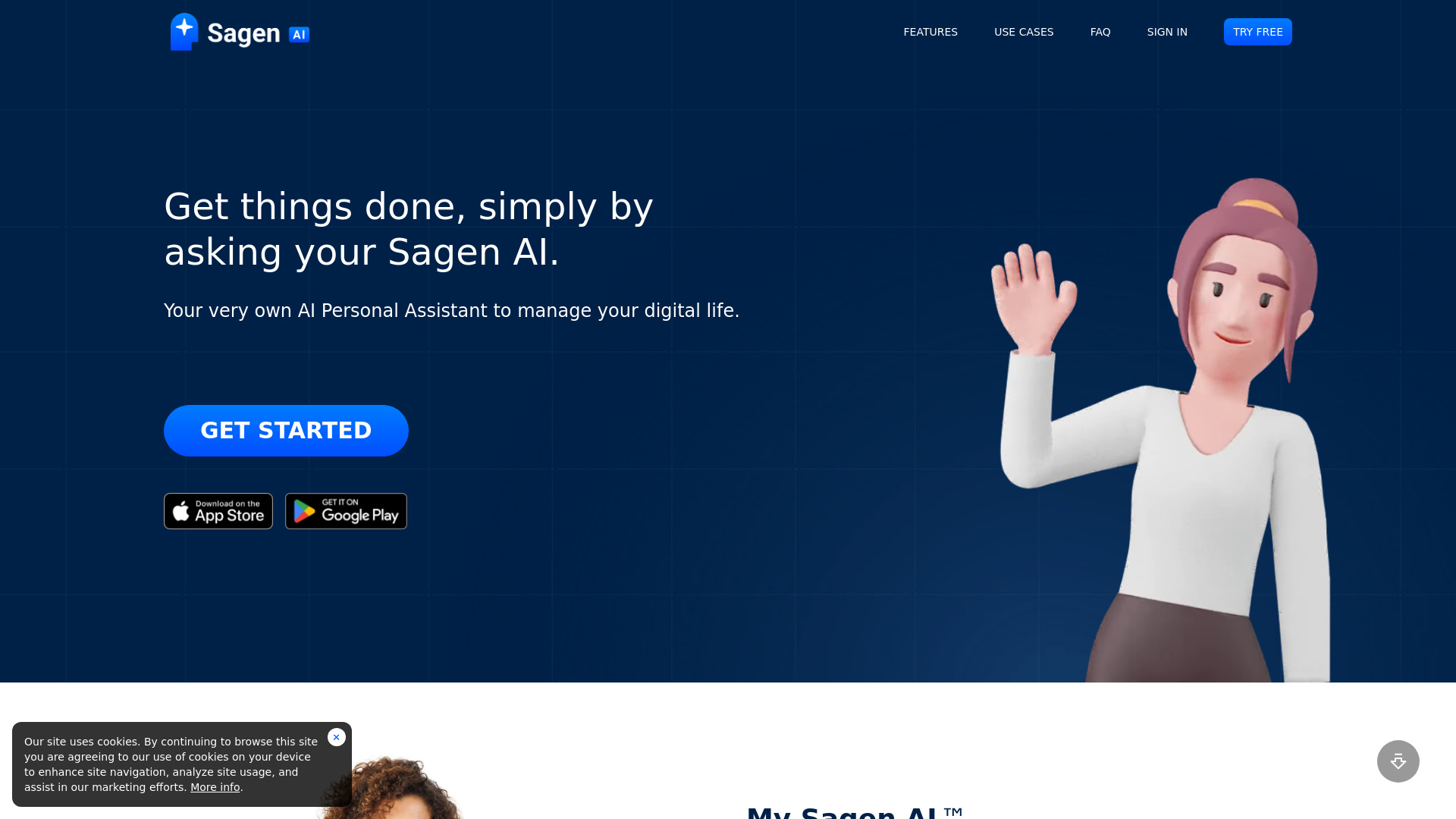 Sagen AI网页截图,Sagen AI网页快照