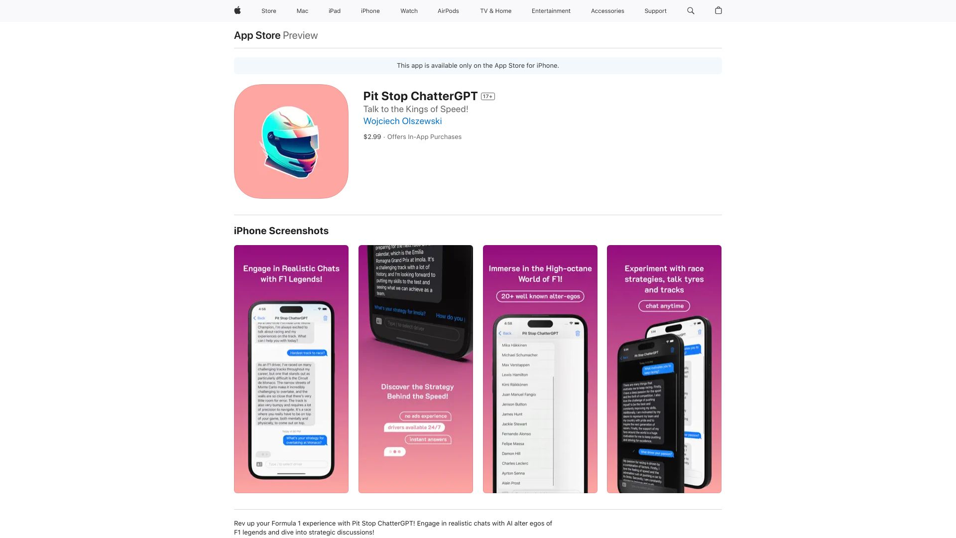Pit Stop ChatterGPT网页截图,Pit Stop ChatterGPT网页快照