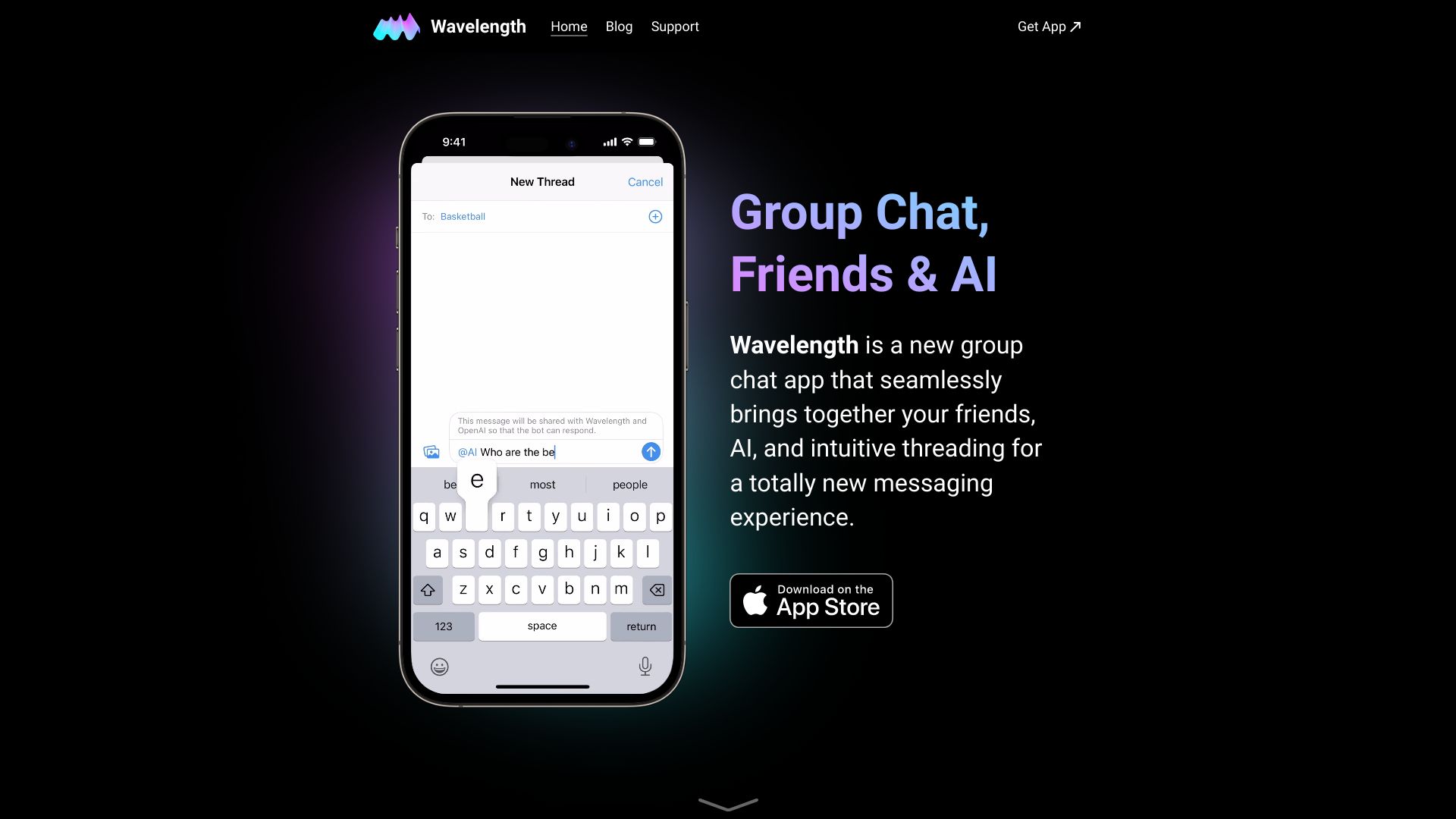 Wavelength Messenger网页截图,Wavelength Messenger网页快照
