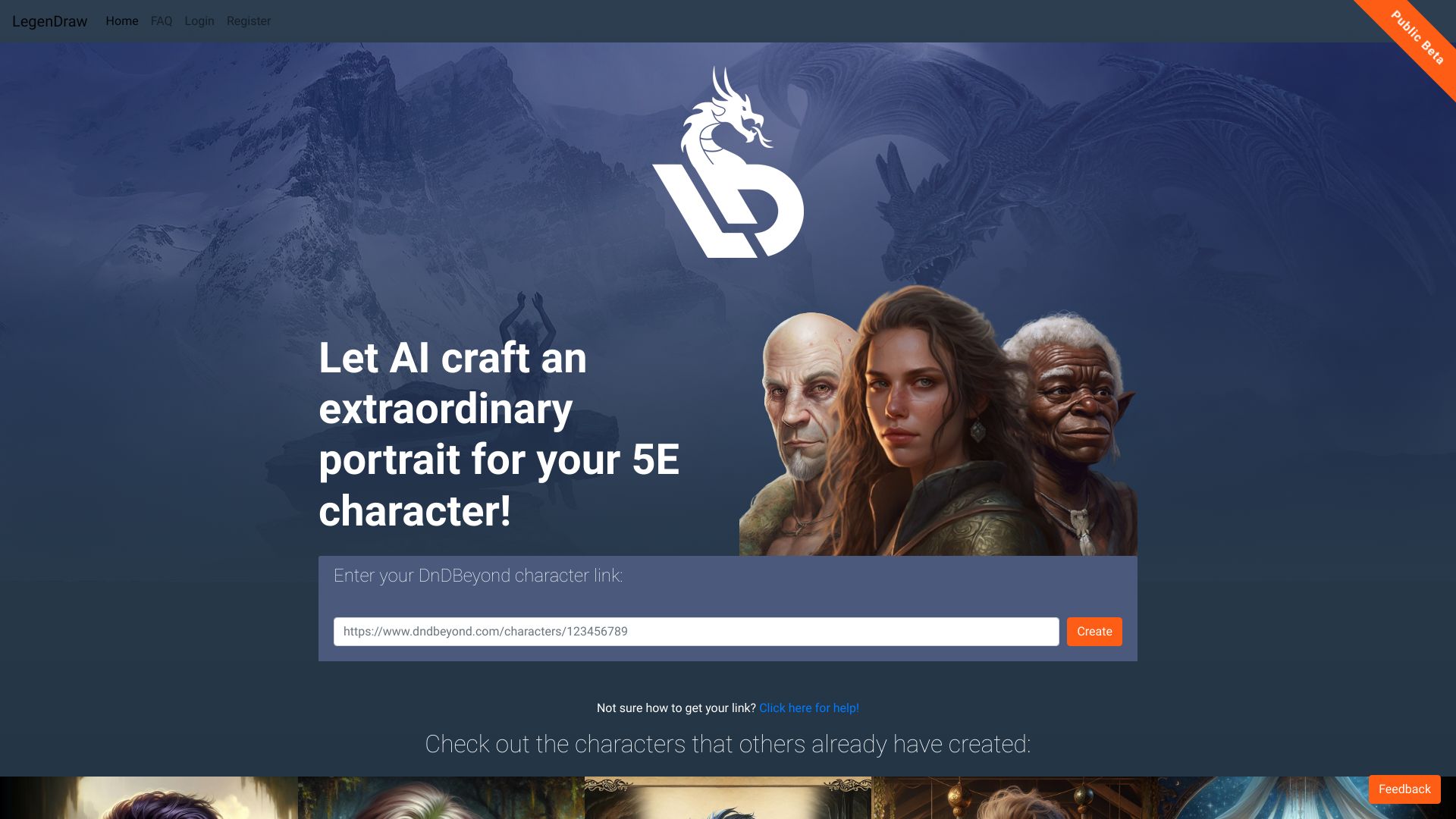 LegenDraw网页截图,LegenDraw网页快照