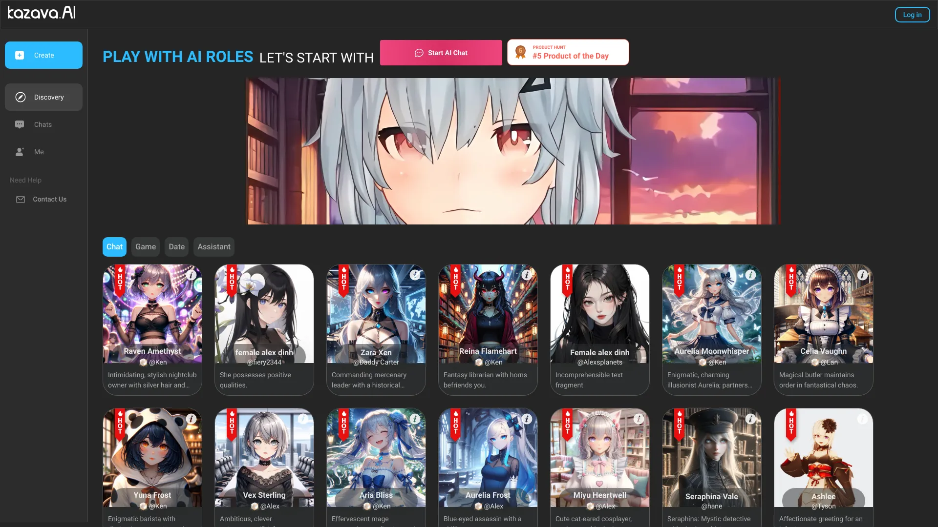 Kazava AI Anime网页截图,Kazava AI Anime网页快照