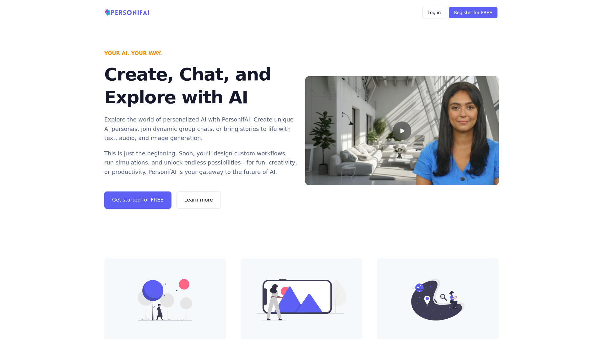 PersonifAI网页截图,PersonifAI网页快照