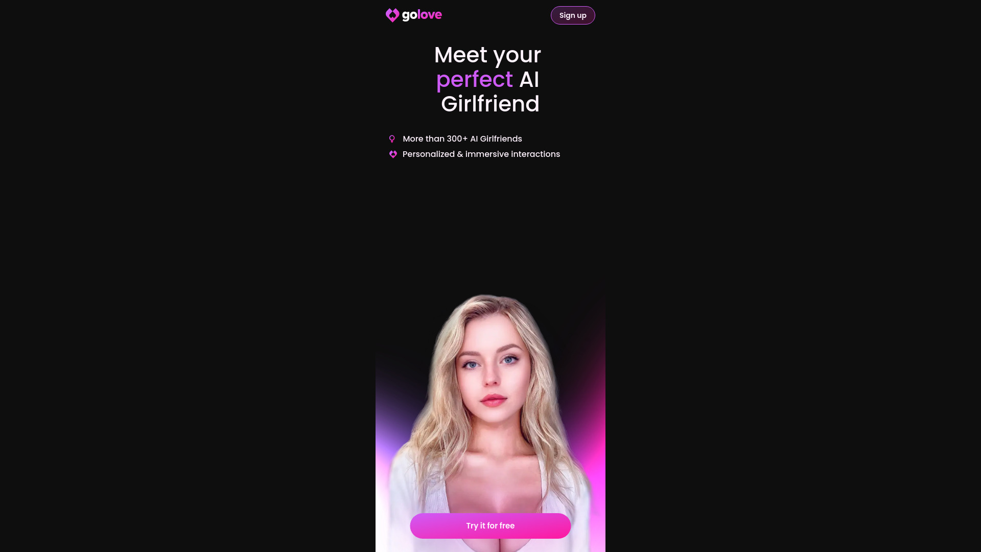 GoLove网页截图,GoLove网页快照