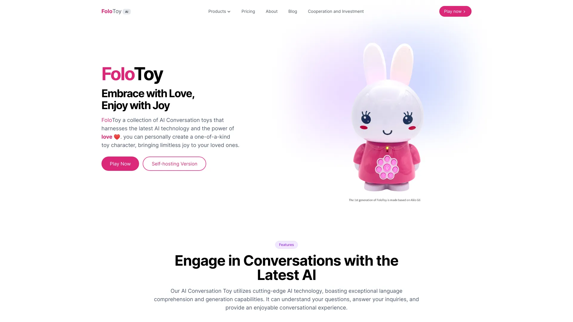 Folo AI Toy网页截图,Folo AI Toy网页快照