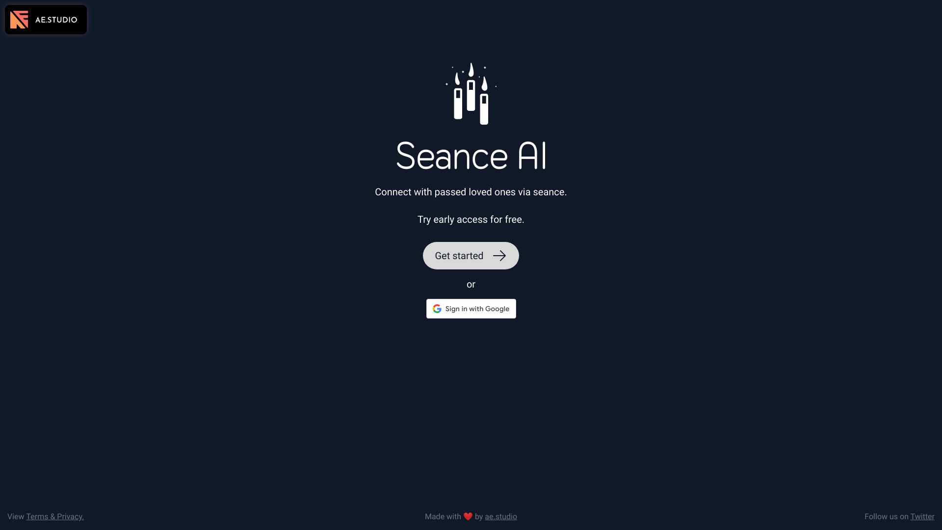 Seance AI网页截图,Seance AI网页快照