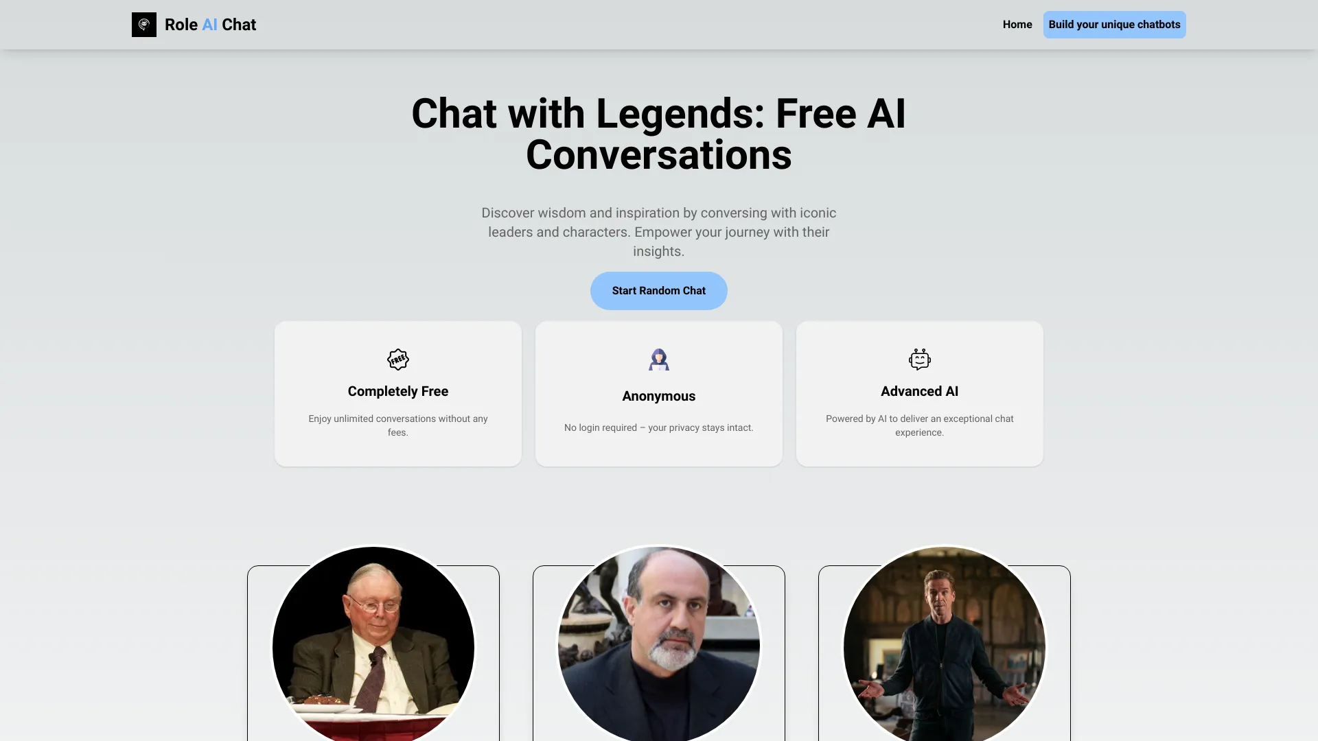 Role AI Chat网页截图,Role AI Chat网页快照
