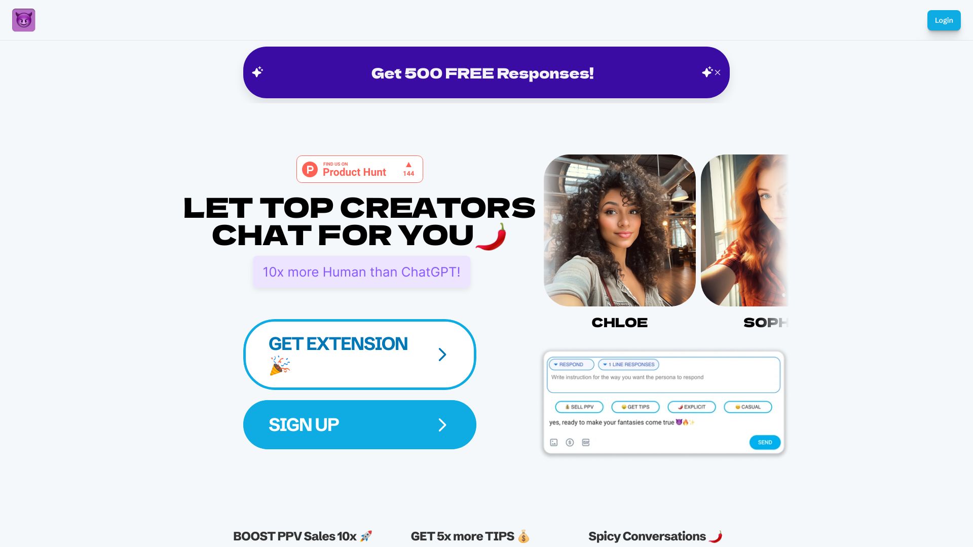Onlyfans AI Chatbot – ChatPersona AI网页截图,Onlyfans AI Chatbot – ChatPersona AI网页快照