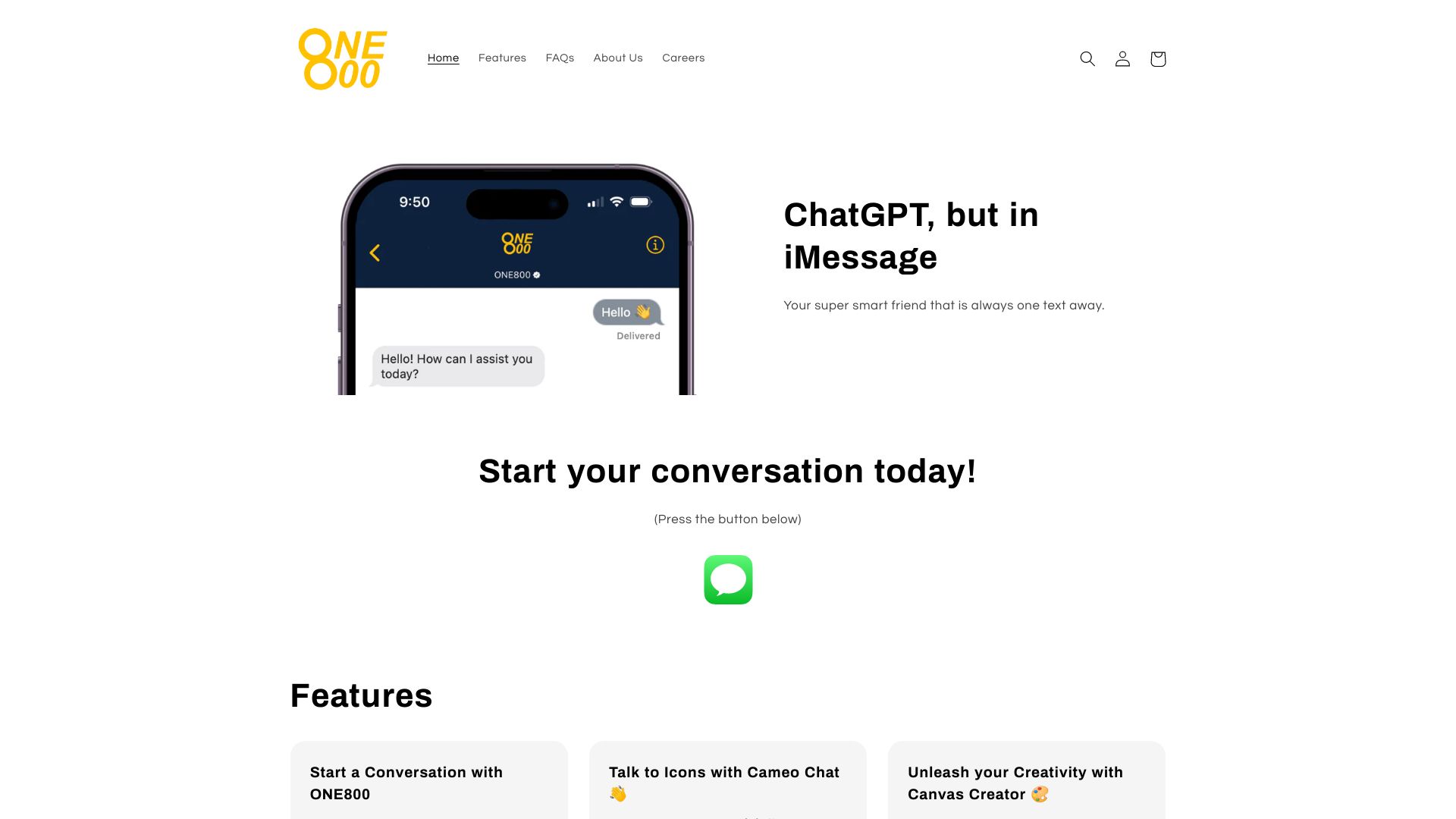ONE800-CHAT网页截图,ONE800-CHAT网页快照