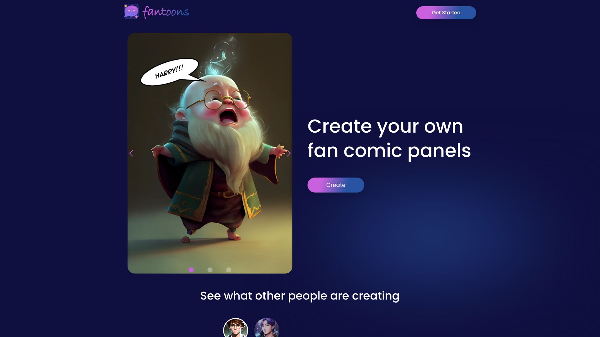 Fantoons网页截图,Fantoons网页快照