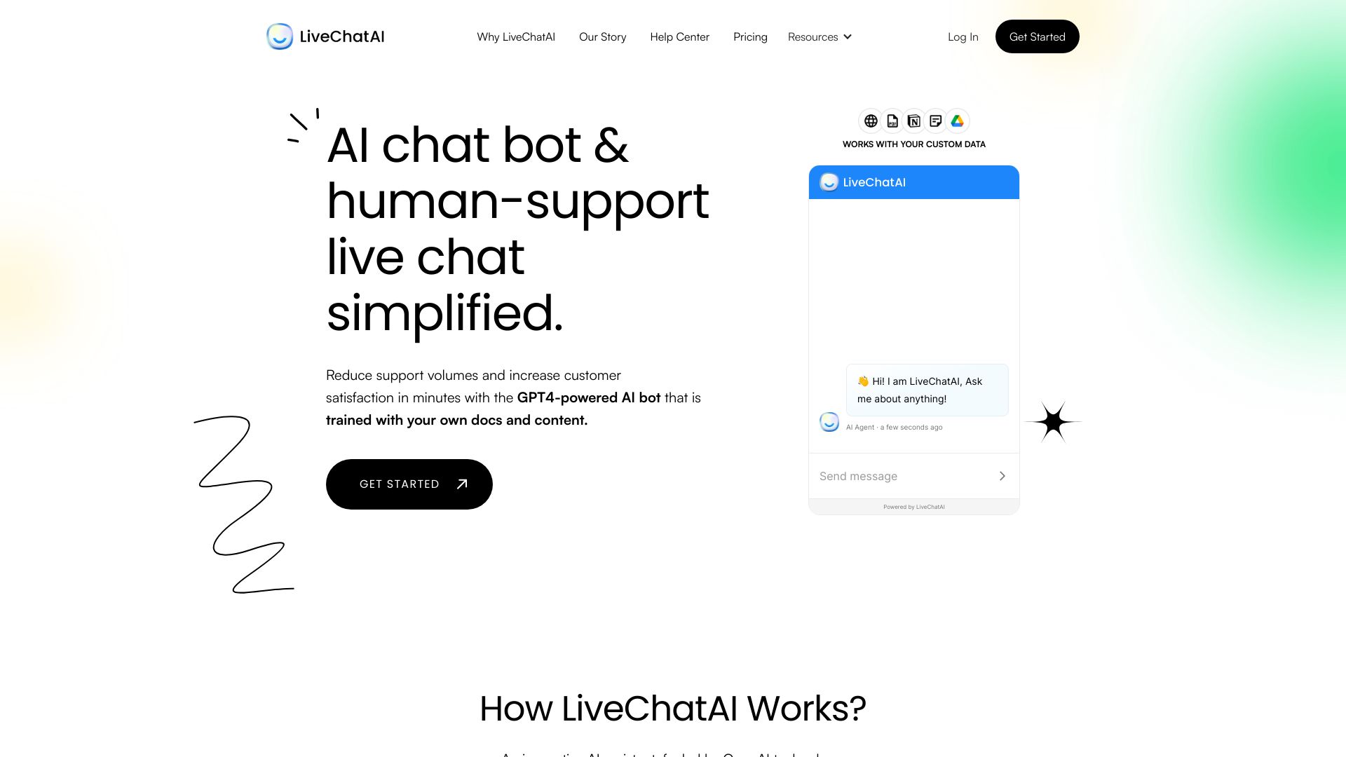 LiveChatAI网页截图,LiveChatAI网页快照