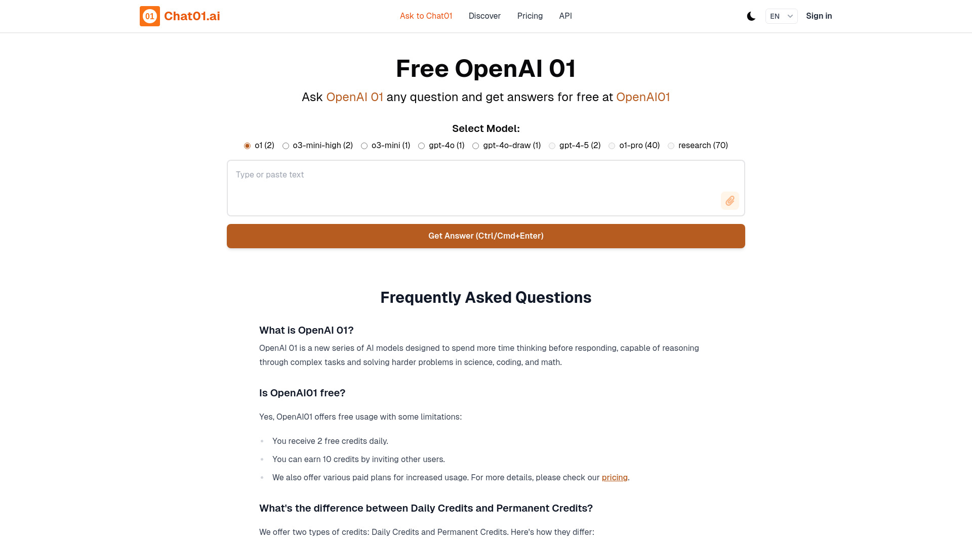Chat01.ai网页截图,Chat01.ai网页快照