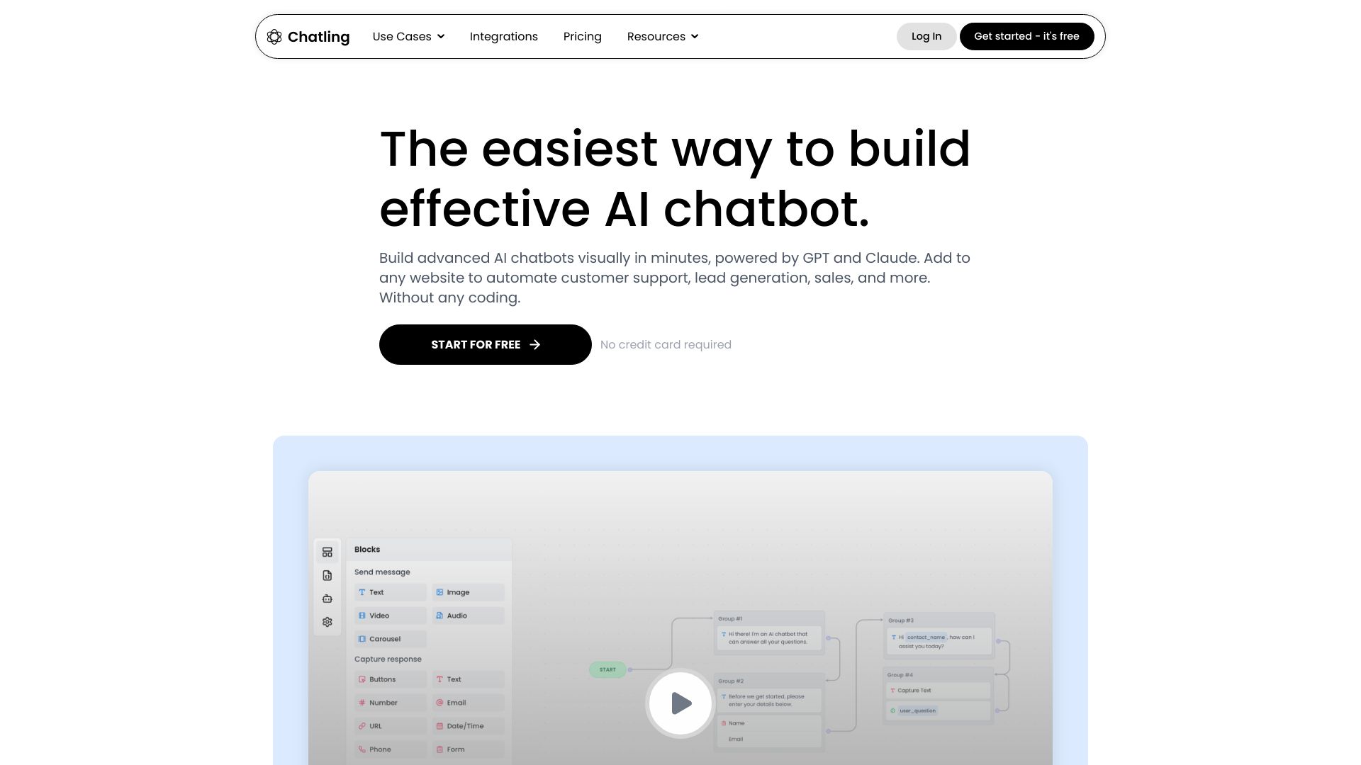 Chatling网页截图,Chatling网页快照