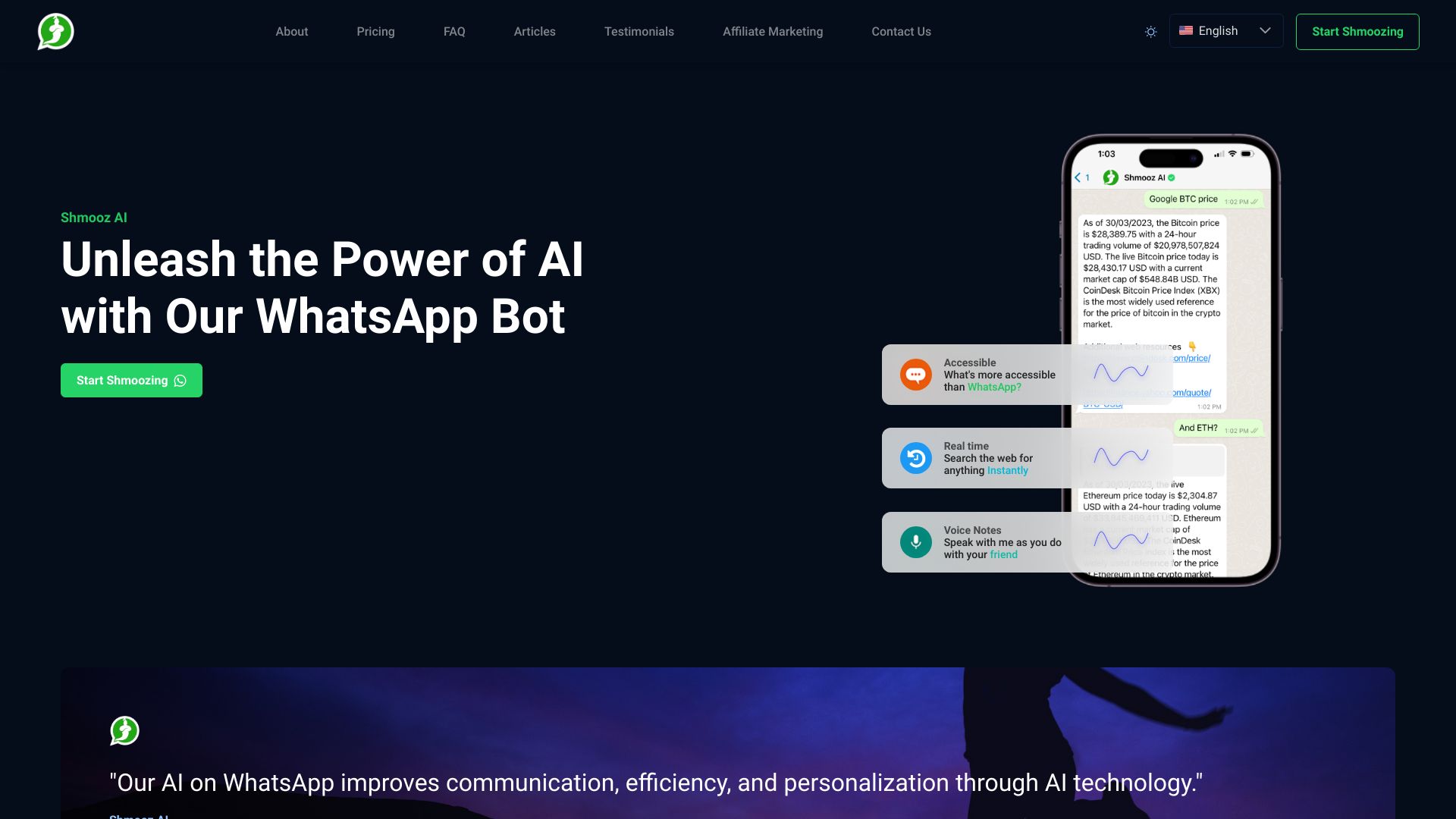 Shmooz AI网页截图,Shmooz AI网页快照