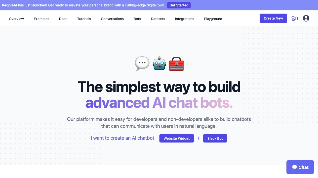Chatbotkit网页截图,Chatbotkit网页快照